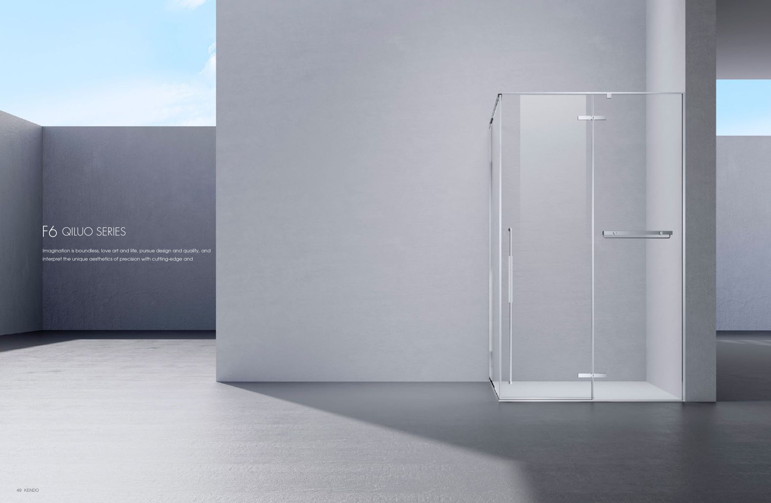 KENDO Opening Door  Series Shower Room F6 QILUO